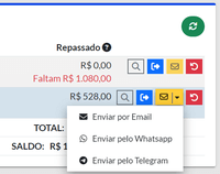 Enviar Prestação de Contas